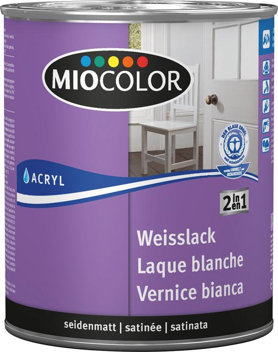 Produktbild Miocolor Weisslack (Weiss, 0.75 l)