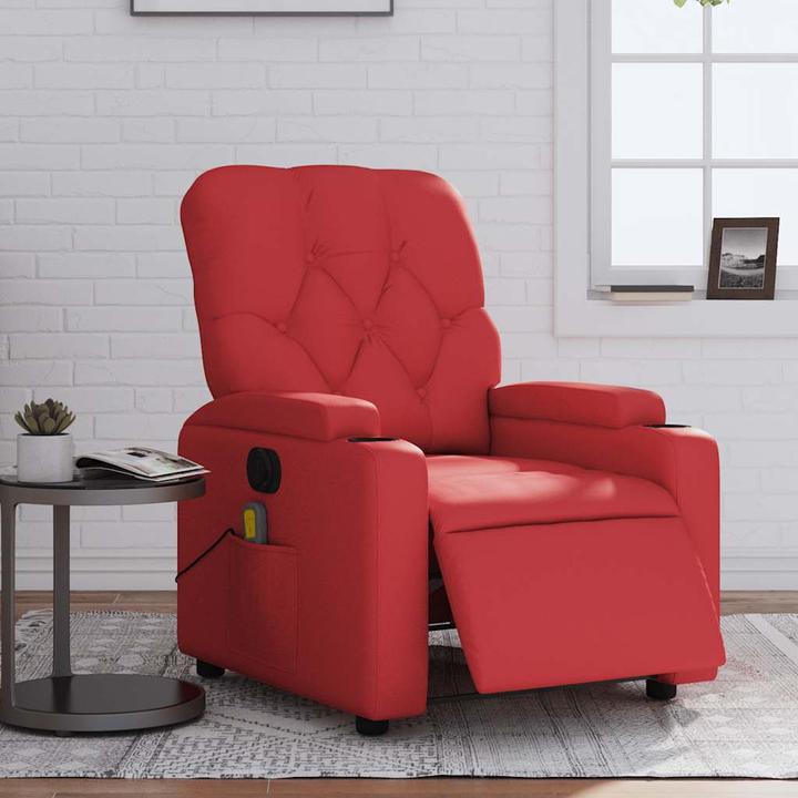 VidaXL Massagesessel Elektrisch Kunstleder
