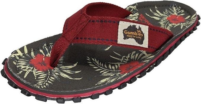 Gumbies ISLANDER Grey Hibiscus (46)