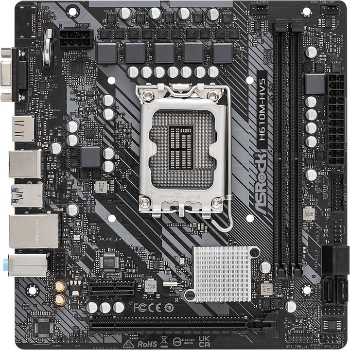 Produktbild AsRock H610M-HVS (LGA 1700, Intel H610, mATX)