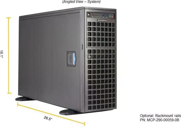 Actual product image Supermicro SuperWorkstation 540A-TR