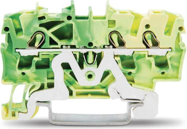 Actual product image Wago DIN RAIL TERMINAL 3X2,5 MM2 GREEN/YELLOW