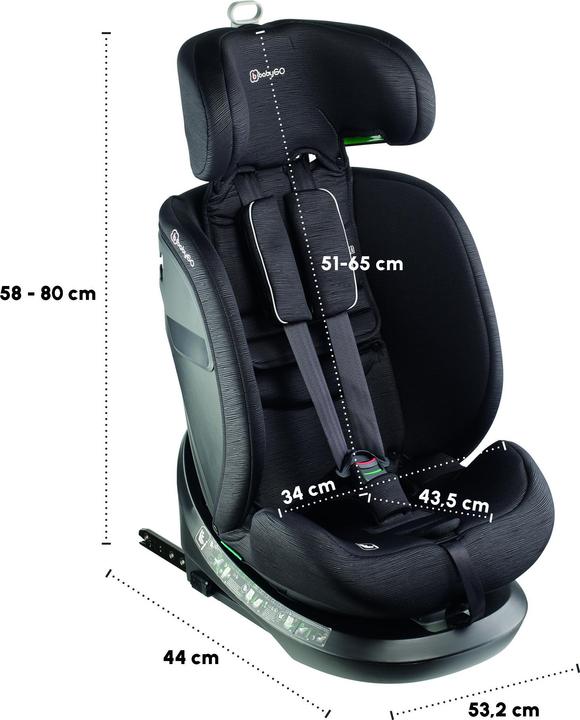 Produktbild BabyGo Protection 360 black (Kindersitz)