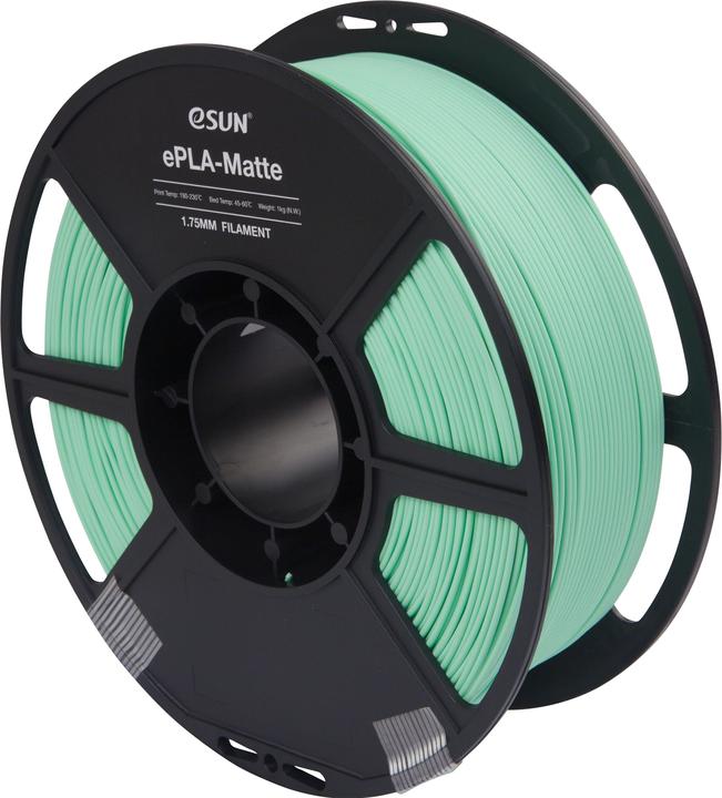 Image du produit eSUN Filament ePLA-Matte Mint Vert 1.75mm 1Kg (PLA, 1.75 mm, 1000 g, Vert)