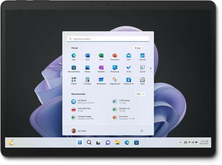 Actual product image Microsoft Surface Pro 10 for business (12.99", Intel Core Ultra 5 135U, 8 GB, 256 GB, Without keyboard layout)