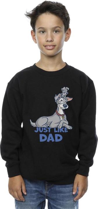 Actual product image Disney Boys Lady And The Tramp Just Like Dad Sweatshirt (128)
