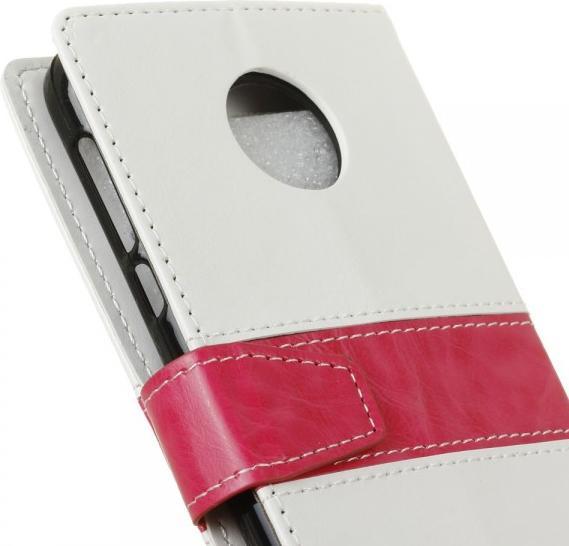 Actual product image Leather book cover with colored bar