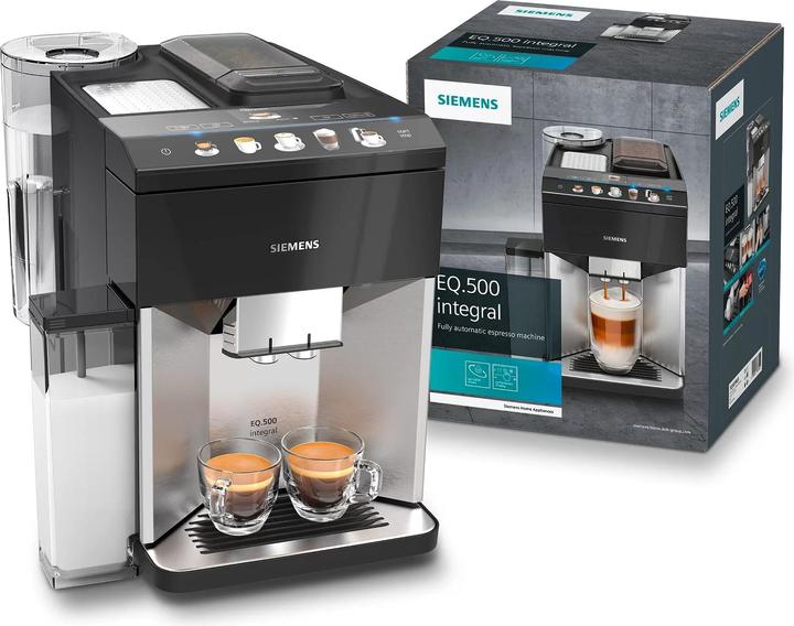 Produktbild Siemens EQ.500 TQ507R03 - Volautomatische espressomachine - Zwart (EU-Stecker)