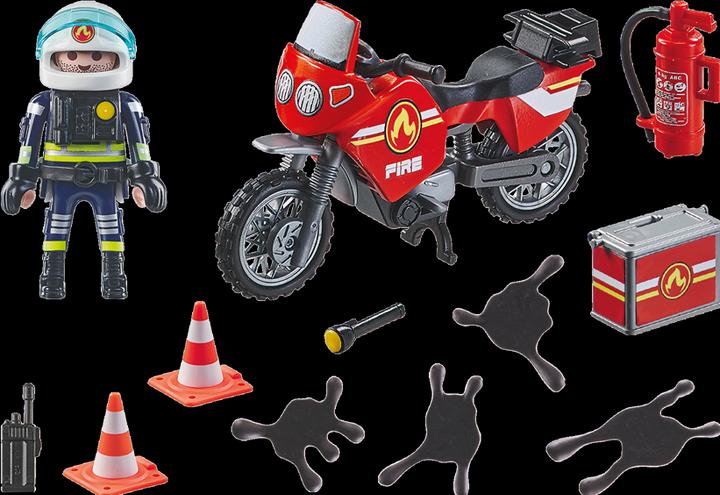 Image du produit Playmobil Moto de pompiers sur le lieu de l'accident (71466, Playmobil Action Heroes)