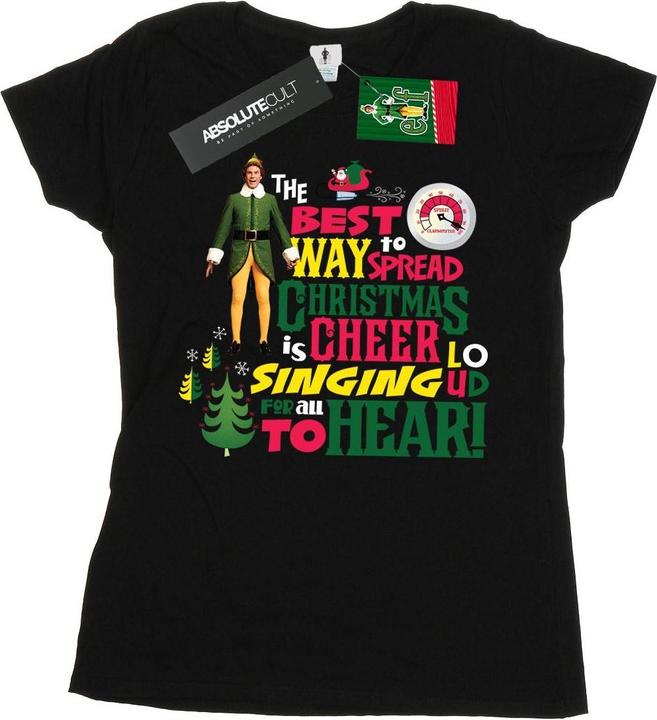 Immagine prodotto Elf Christmas Cheer Maglietta Donna (XL)