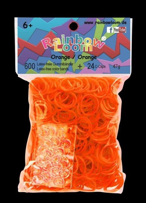 Actual product image Rainbow Loom Orange Jelly rubber bands (600 pcs.)