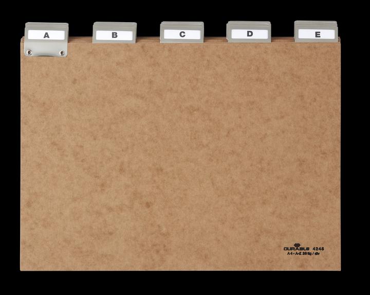 Actual product image Durable Guide Cards And Guide Registers Of Pressboard 1 PC 424511 (A4)