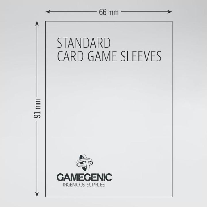 Produktbild Gamegenic GGS10109 - Prime Double Sleeving Packung Transparent/schwarz (2x100 Hüllen)