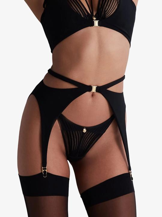 Actual product image Aubade Suspender belt "Sumptuous Waves" black (36)