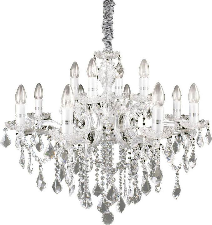 Actual product image Ideal lux FLORIAN pendant light E14 12-way ⌀720mm dimmable chrome 035604 (E14)