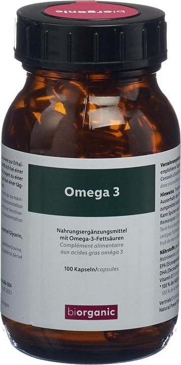 Actual product image Biorganic Omega-3 Caps (100 Piece, Capsules, 210 g)