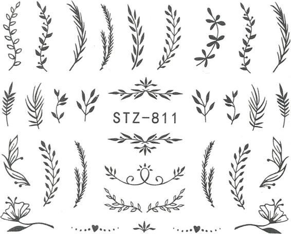 Actual product image Nagellack24 Nail Art Sticker Wassertransfer 811