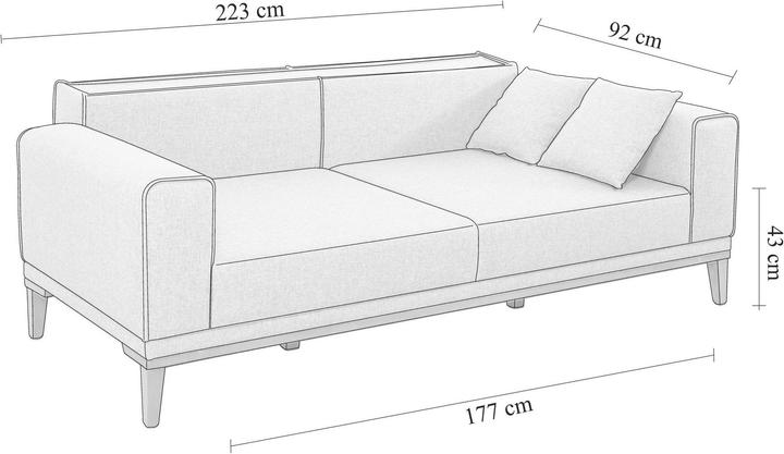 Image du produit Atelier del Sofa Kylie (3 places)