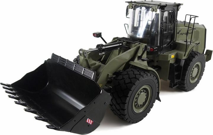 Amewi Hydraulic military wheel loader G921H full metal 1:16, RTR, military green (RTR Ready-to-Run)