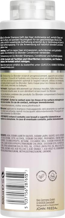 Actual product image John Frieda Go Blonder (500 ml, Liquid shampoo)