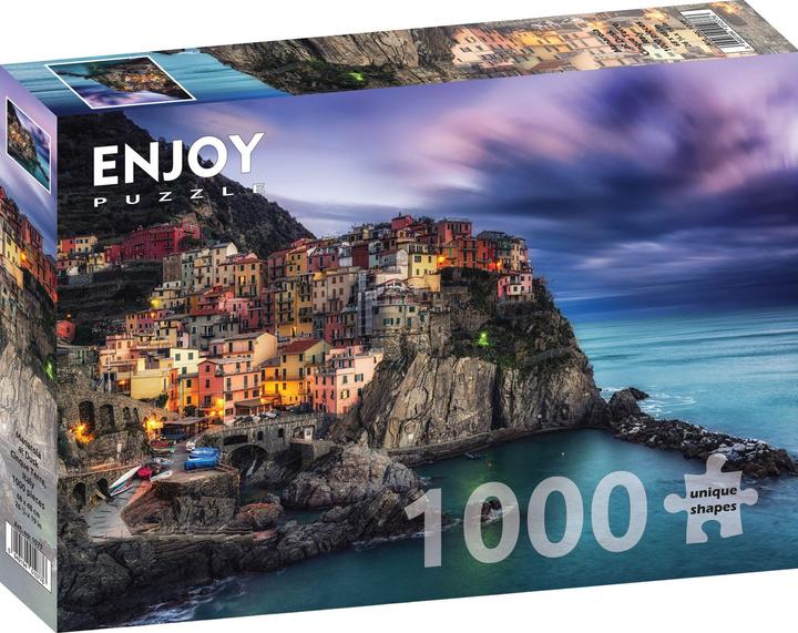 Immagine prodotto Enjoy Puzzle ENJOY-1077 - Manarola al tramonto, Cinque Terre, Italia, puzzle da 1000 pezzi (1000 pezzi)