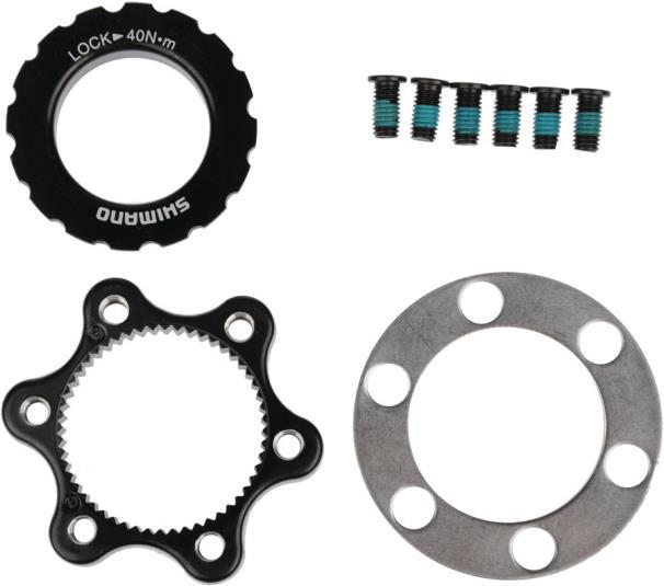 Actual product image Shimano SM-RTAD05 Centerlock adapter for 6-hole brake disc