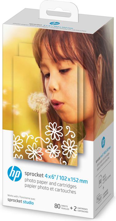 HP Sprocket Studio Fotopapier (240 g/m², 10 x 15 cm, 80 x)