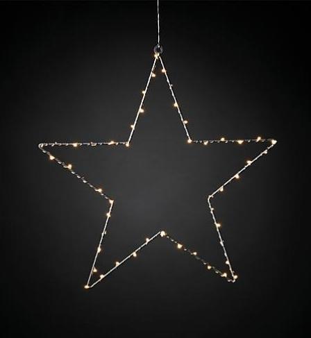 Actual product image Konstsmide LED Star Silver 50 LED