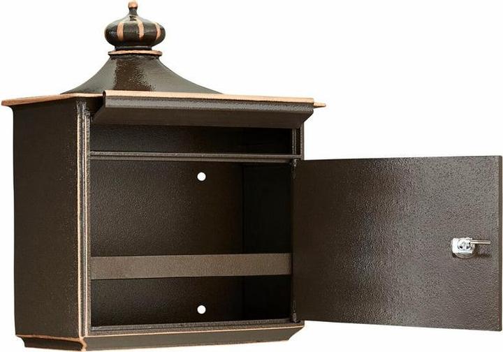 Produktbild Burg Wächter Briefkasten Metall BxHxT 480/425/180 mm Bordeaux 1895 bronze