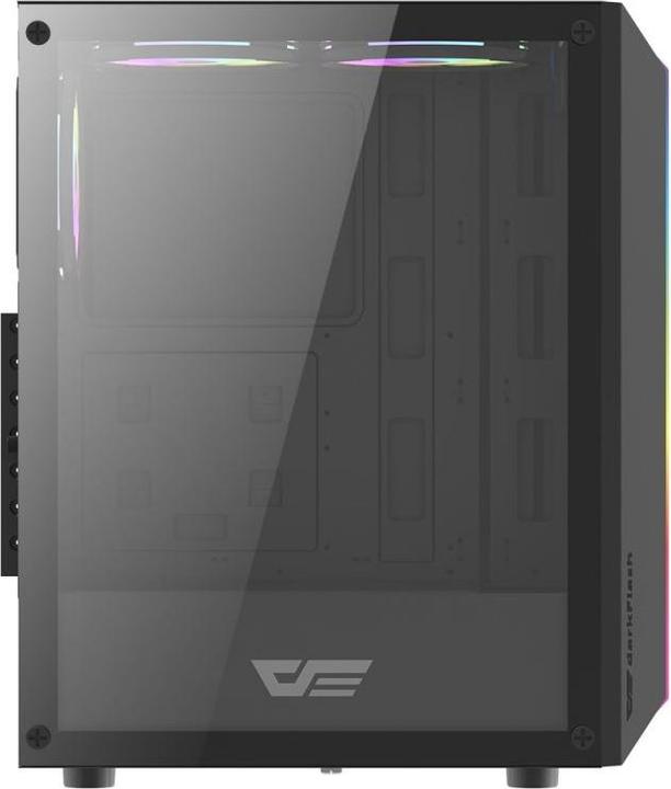 Produktbild Darkflash Tech DK151 computer case LED with 3 fan (black) (mATX, ITX, ATX)