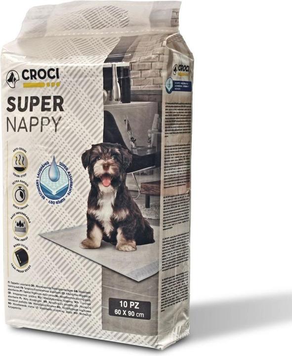 Croci Spa SUPER NAPPY Hygienematten 60x90cm, 10 Stk (Hund)