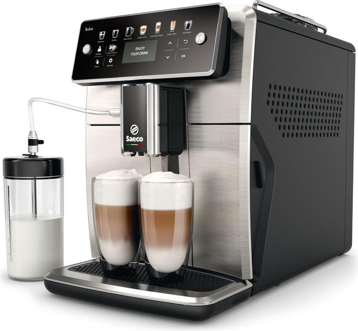Philips Saeco Xelsis SM7583/00 fully automatic coffee machine, 12 coffee specialities, LED display with...