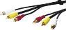 Actual product image Goobay Composite audio video connection cable, 3x cinch with RG59 video cable (15 m)