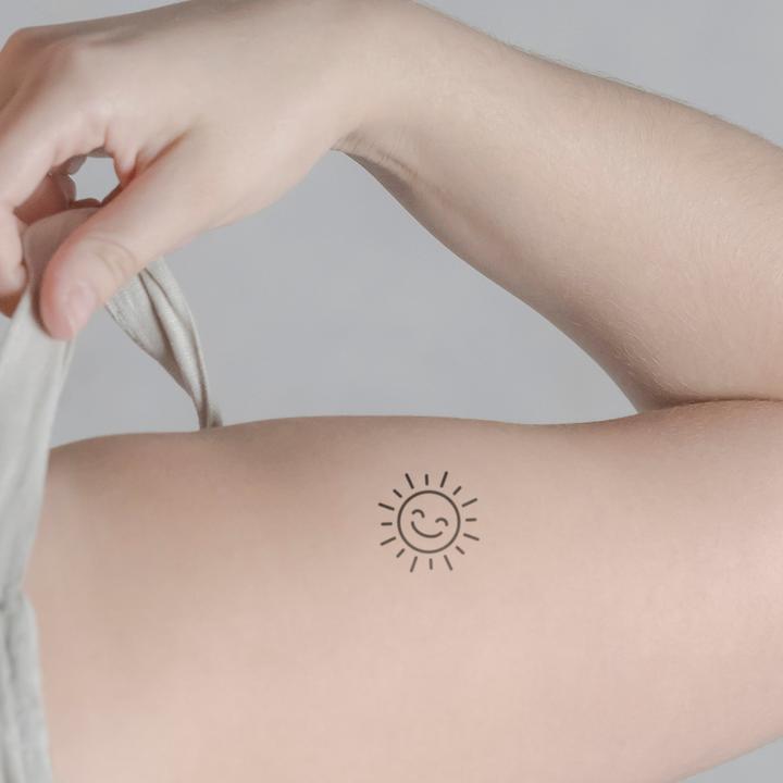 Image du produit minink Tatouage temporaire - Soleil souriant