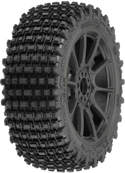 Actual product image Proline GLADIATOR M2 (MEDIUM) ON RIM MACH10 BLACK V/H 1/8 OFFROAD