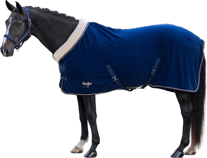 Actual product image Kerbl Fleece blanket RugBe Royal dark navy, 145cm (195 cm)