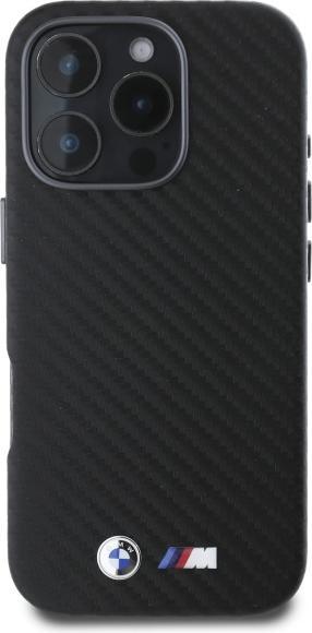 Actual product image BMW BMHCP16X23PUFWC iPhone 16 Pro Max 6.9" czarny/black hardcase Carbon Wrapped Metal (Apple iPhone 16 Pro Max)