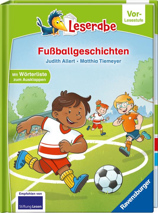 Immagine prodotto Ravensburger Fussballgeschichten - lesen lernen mit dem Leserabe - Erstlesebuch - Kinderbuch ab 5 Jahren - erstes (Tedesco, Allerta Giuditta, 2025)