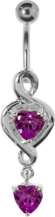 Produktbild Bijouteria Bauchpiercing (Chirurgenstahl 316L, Kristall, Silber 925)