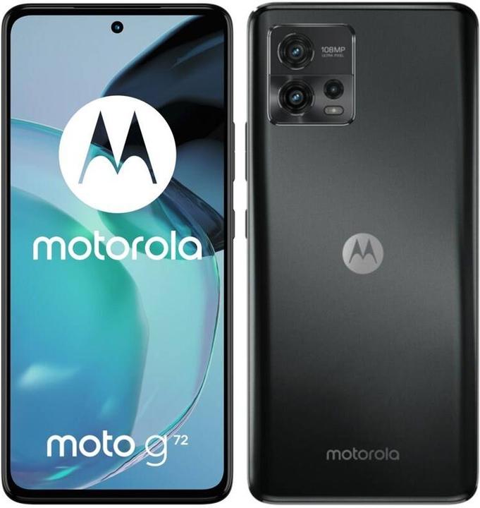 Actual product image Motorola Moto G72 (128 GB, Meteorite grey, 6.55", Dual SIM, 108 Mpx, 4G)