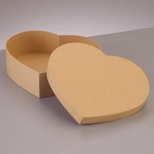 Produktbild trendmarkt24 Pappbox für Romantische Überraschungen grosse Herzschachtel 16,5x14x8 cm für Valentinstag & mehr
