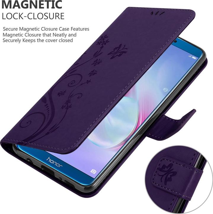Productafbeelding Cadorabo Bloemen Boekomslag (Honor 9 Lite)