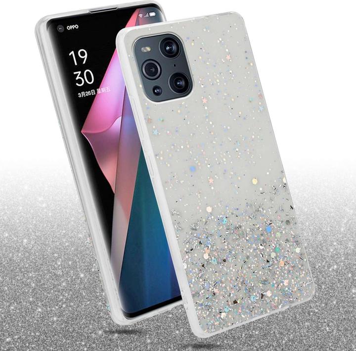 Produktbild Cadorabo TPU Hülle für Oppo FIND X3 PRO mit Glitzer (Oppo Find X3 Pro)