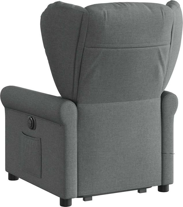 Produktbild VidaXL Elektrischer Massagesessel mit Aufstehhilfe Dunkelgrau Stoff