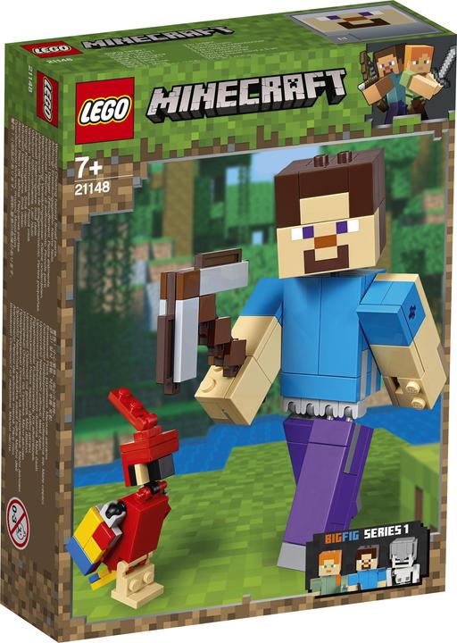 Image du produit LEGO Steve avec un perroquet (21148, LEGO Minecraft)