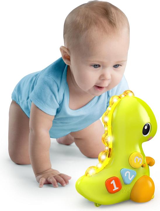 Produktbild Bright Starts Go, Go, Dino™ musikalische Leucht-Dinosaurierspielzeug