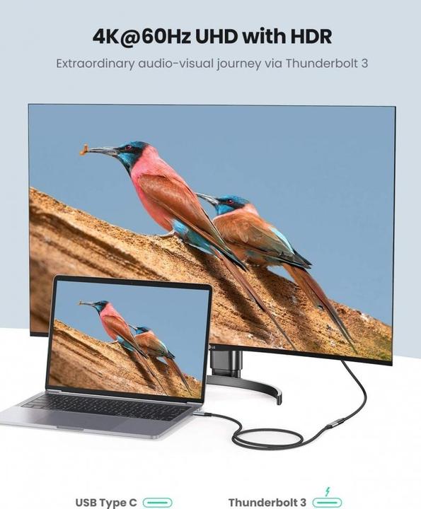 Image du produit Ugreen USB C – USB C (1 m, USB 3.1)