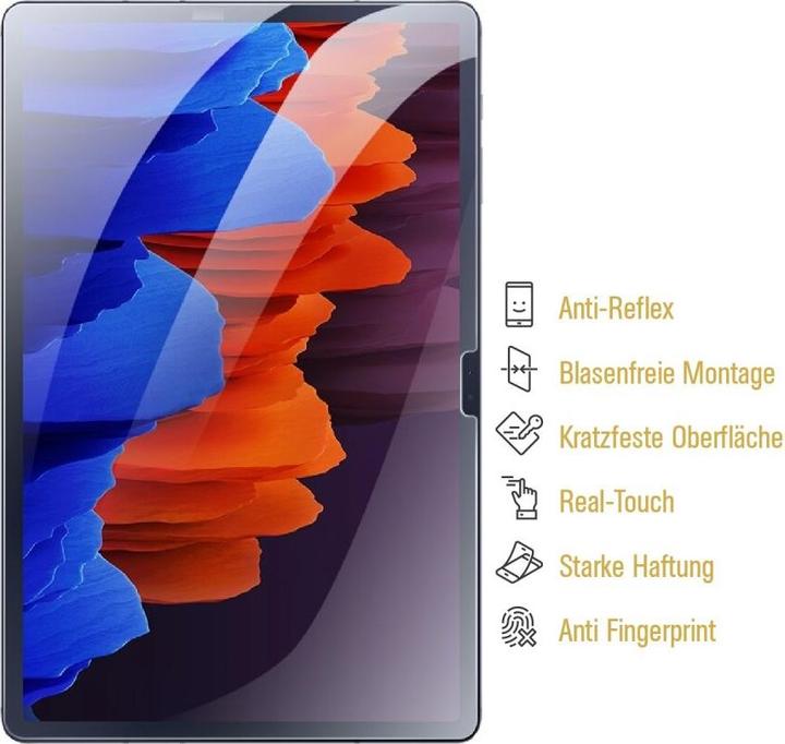 Actual product image Protectorking 6x Panzerfolie Anti-Shock matt entspiegelt (6 Piece, Galaxy Tab S8 Plus)