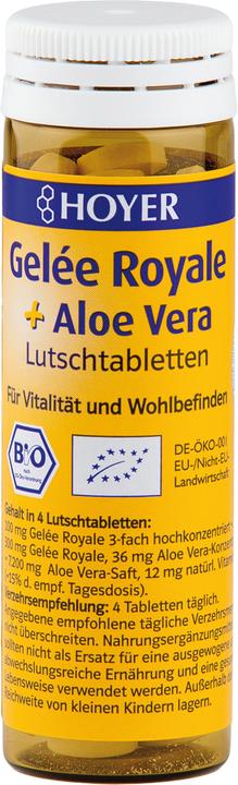 Nutritional values and ingredients Hoyer Gelée Royale & Aloe Vera (60 Piece, Pills, 30 g)