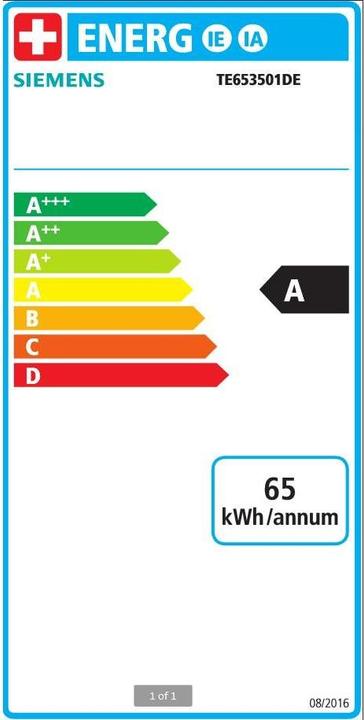 Energie-Label Siemens EQ6 plus s300 TE653501DE